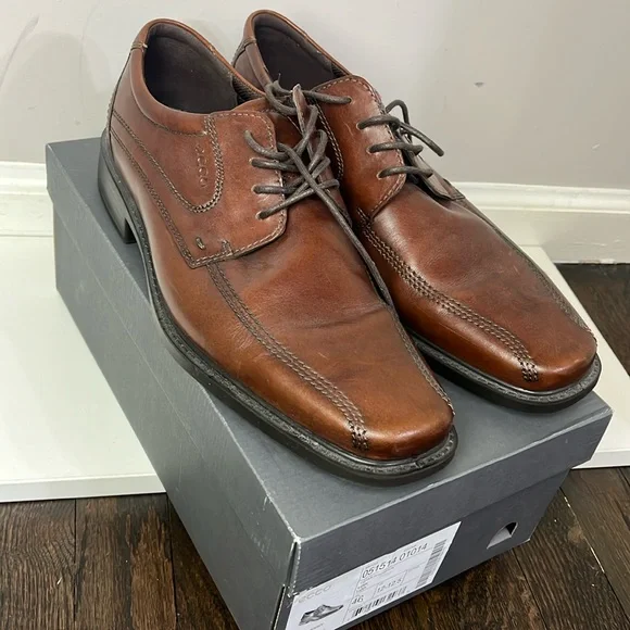 Ecco | Shoes | Ecco New Jersey Lace Up Leather | Poshmark